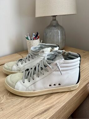P448 Women’s High-Top Sneakers in White, Gray, Black